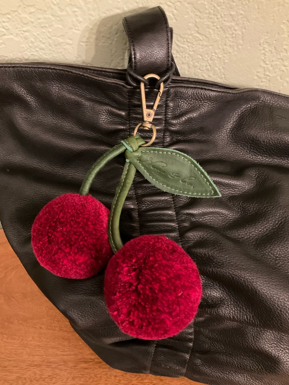 DKNY Ruched Pebbled Tote Handbag